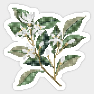 Florida State Flower Orange Blossom Sticker